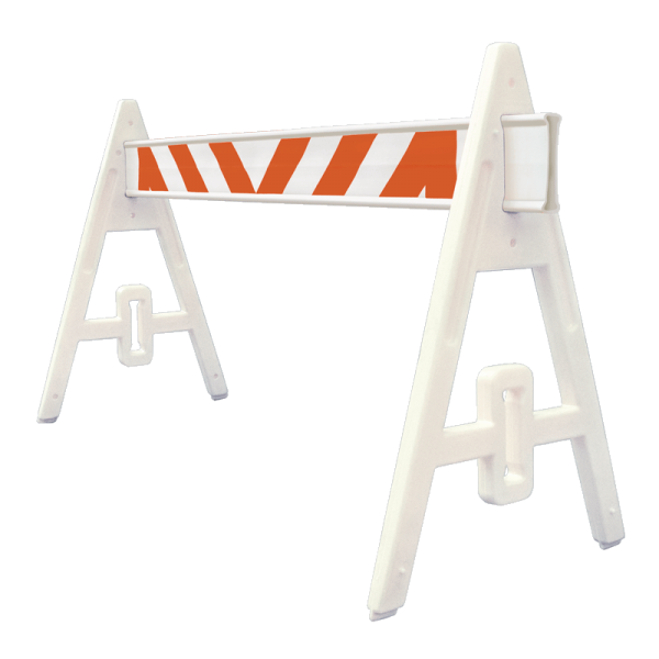 Código: BMS-120 Barrera plástica para protección en reparaciones viales o usada como señal de advertencia y control en retenes policiales y militares o en cualquier tipo de evento donde se requiere confinar áreas en específico. Al ser ensamblable se vuelve un accesorio fácil de armar, transportar y almacenar. Opción a llevar una o dos barreras. Se puede llenar de agua incrementando su peso y estabilidad. Fabricada en PVC con un tramo de defensa plástica. Resiste a fuertes impactos. Reflejante grado ingeniería. Medidas: Altura: 100.07 cm. Ancho: 72.0 cm. Largo: 200.0 cm. Caballete: Amarillo o blanco. Barrera: Blanco.