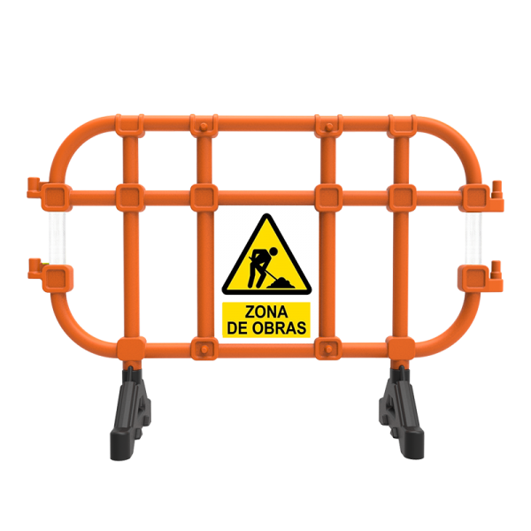 Código: BA-TUB-157 Util para delimitar, señalizar, acordonar eventos, brindando seguridad. Funciona para guiar a multitudes hacia un lugar indicado. 2 patas giratoria para su fácil resguardo o apilamiento. Fabricada en polietileno de alto peso molecular. Colores de linea, naranja o negra, mas colores bajo demanda. Larga vida util y resistencia a las inclemencias del medio ambiente y a los cambios de temperatura. Apilables, facilitando su transporte. Sistema de ensamble tipo perno "macho- hembra" para formar rectas o curvas. Su unión es sencilla, rápida y segura, una sola persona puede hacerlo y con un mínimo esfuerzo. Adicionadas con reflejante para una mejor visibilidad en la noche (opcionales). Espacio para publicidad. Medidas: Largo: 157.0 cm. Alto: 106.0 cm. Ancho: 50 cm.