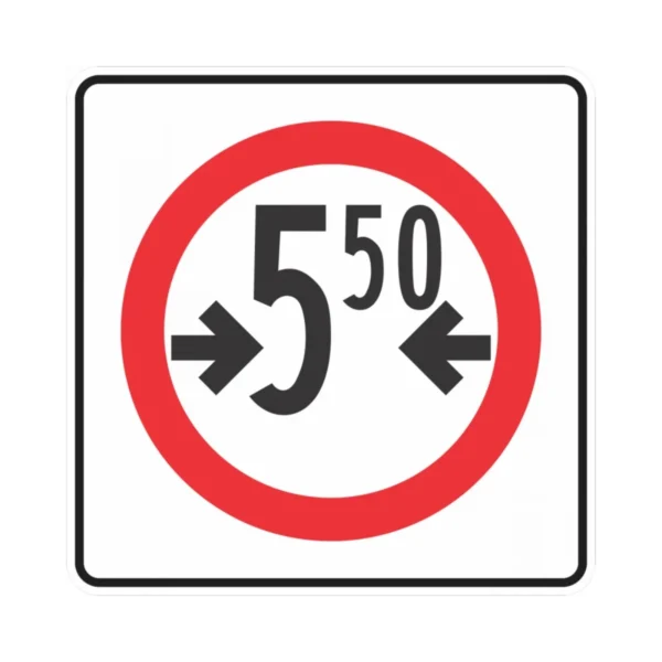 Señal SR-16 Anchura libre restringida