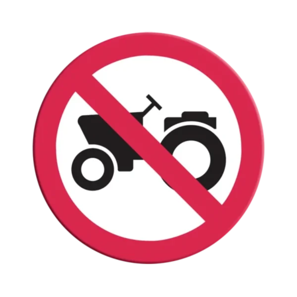 Señal SR-29 Prohibido el tránsito de maquinaria agrícola