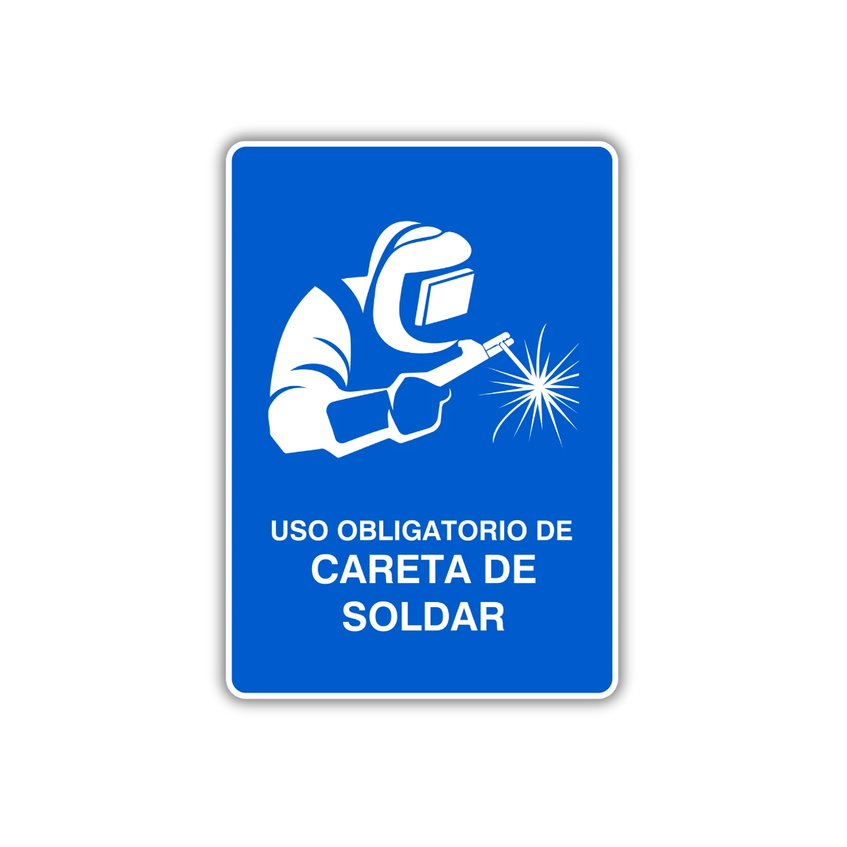 Obligatorio de careta de soldar – Multiseñal SA de CV