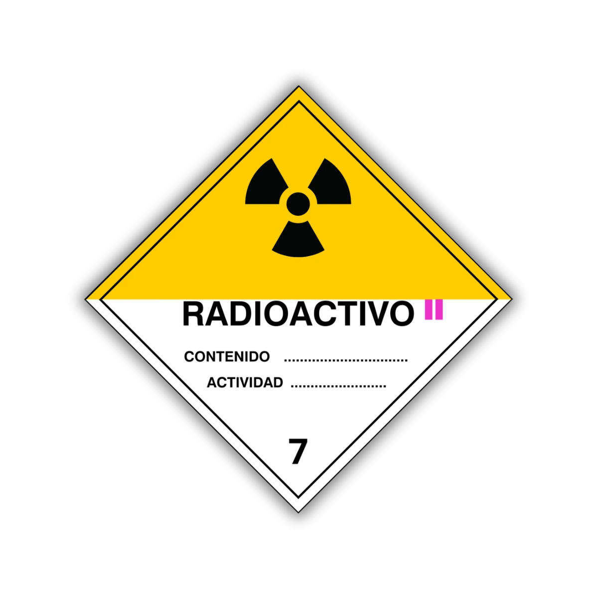 La señal Material radioactivo permite un mejor control y manejo de sustancias peligrosas, así como su correcta señalización para su resguardo.
