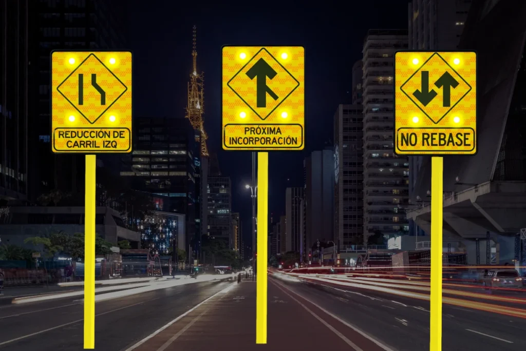 señalamientos amarillos