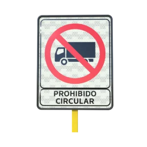 Señal Circulación Prohibida de Vehículos de Carga