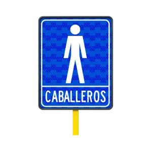 Letreros para Baños de Caballeros