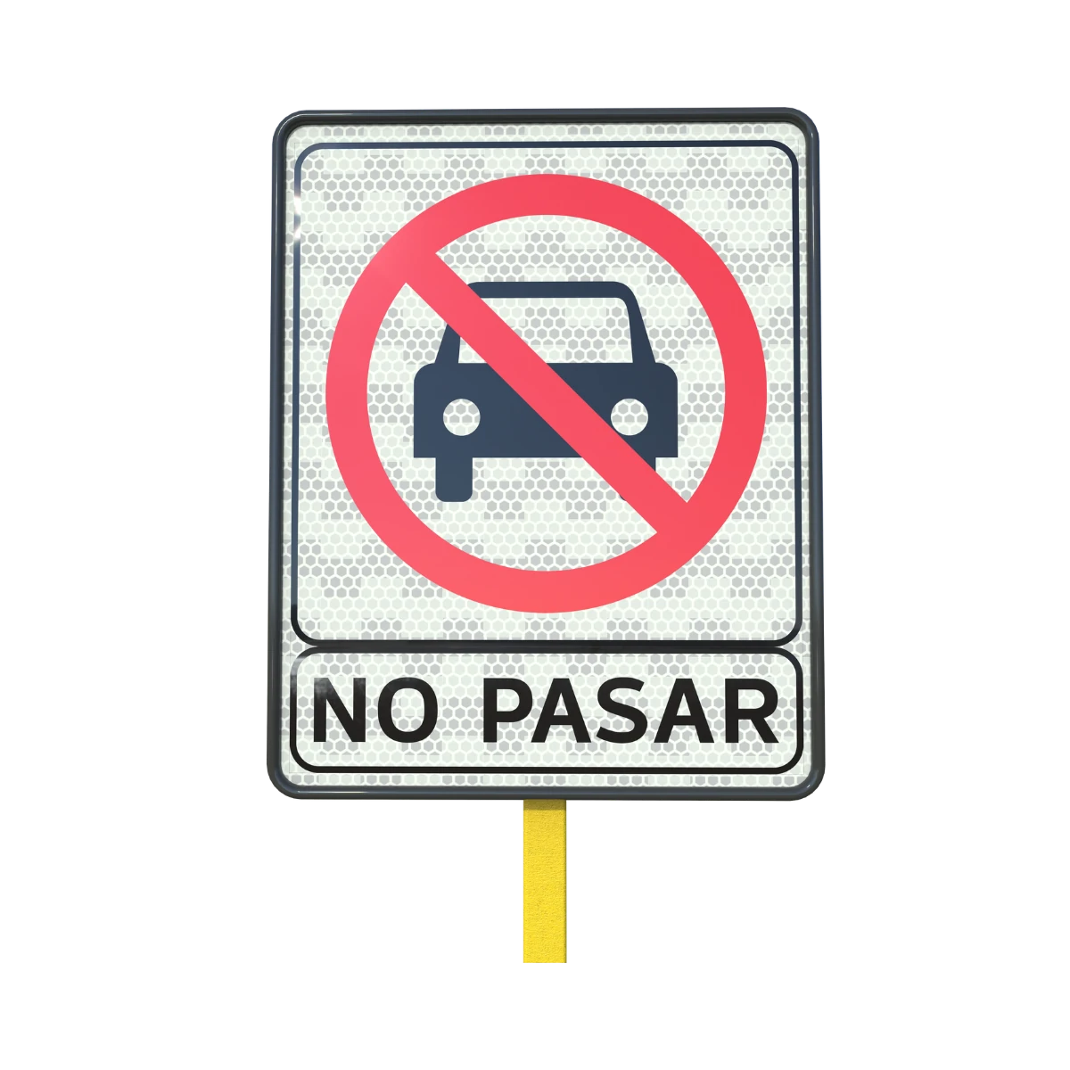 Señal de Prohibido el Paso a Vehículos