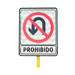 Señal Prohibido Girar en U