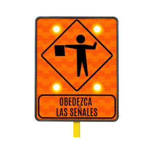 Señal de Banderero Solar 61x76 cm
