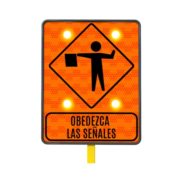 Señal de Banderero Solar 61x76 cm