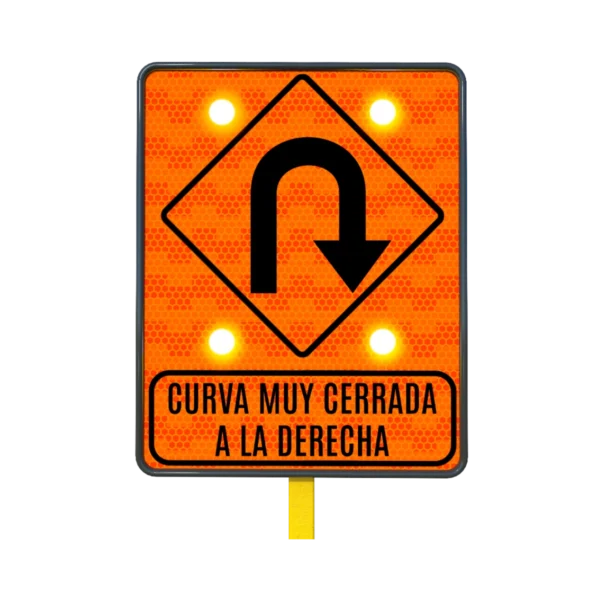 Señal de Tránsito Curva Cerrada a la Derecha
