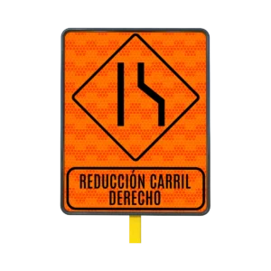 Señal de Tránsito Reducción de Calzada