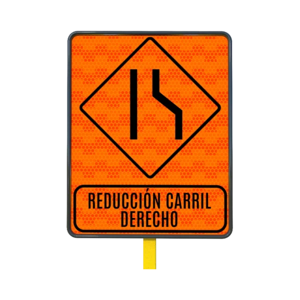 Señal de Tránsito Reducción de Calzada