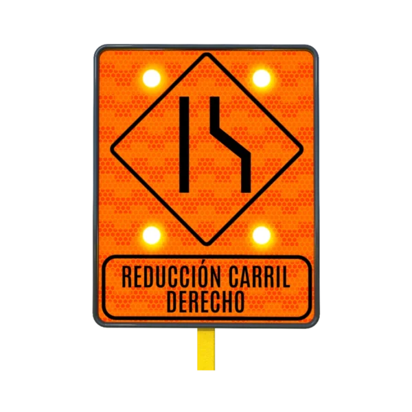 Señal de Tránsito Reducción de Calzada - Imagen 2