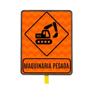 Señal Peligro Maquinaria Pesada en Movimiento​ 61x76 cm