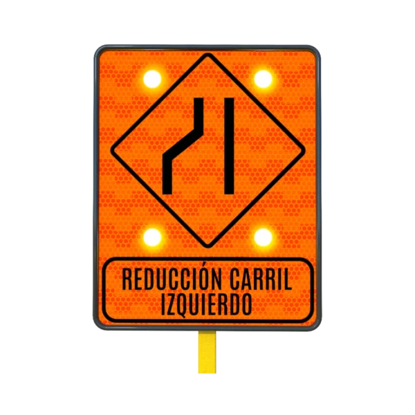 Señal Reducción de Calzada