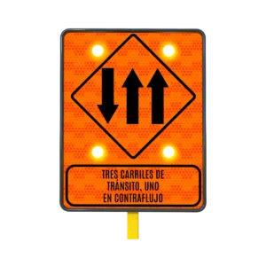 Tres Carriles Uno en Contraflujo