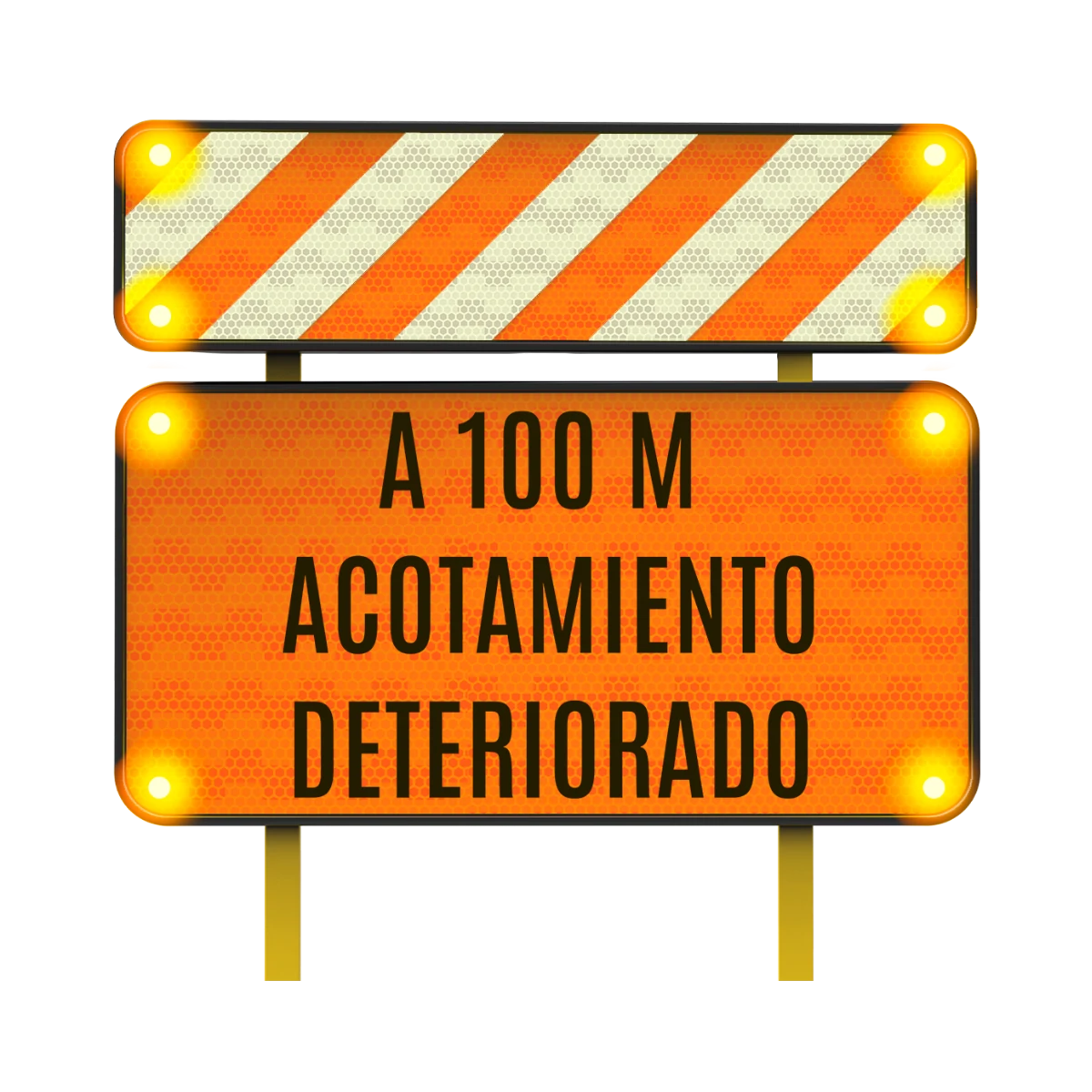 Señalamiento de Acotamiento Solar 122x30 y 122x61 cm