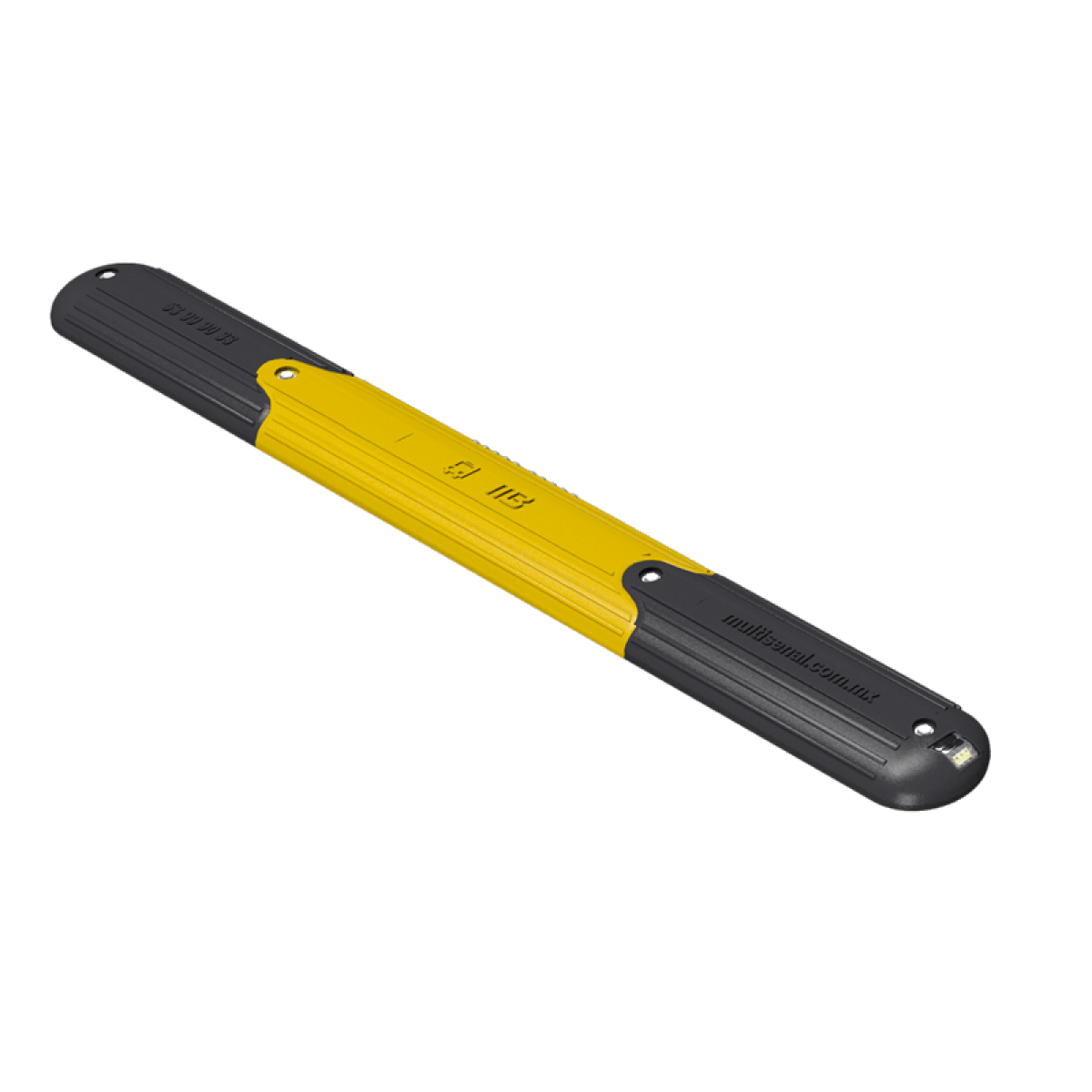Código: CRR-3 Resistente canalizador diseñado especialmente para confinar el carril del metrobús, ciclovías, con la altura adecuada para no dañar los vehículos en caso de atropellarlo. Es fácil de limpiar, no necesita tratamientos especiales y sus componentes no dañan el medio ambiente. Formado por módulos ensamblables fabricadas en polietileno de alta densidad. Medidas: Largo: 130.0 cm. Alto: 5.0 cm. Ancho: 15.0 cm. Colores: amarillo y negro.