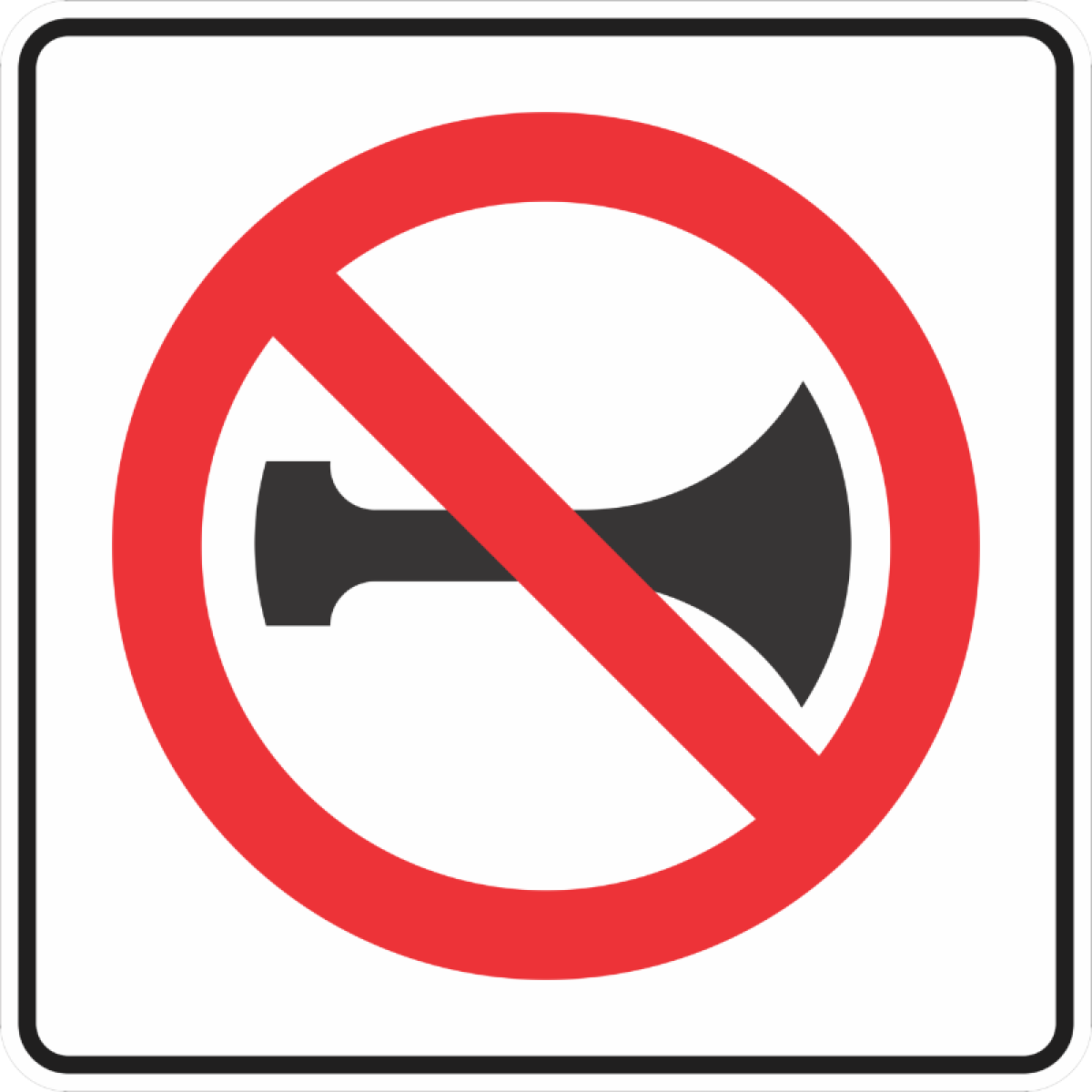La señal Prohibido Tocar el Claxon, busca crear entornos con menos contaminación acústica. Incita a los conductores a comunicarse sanamente