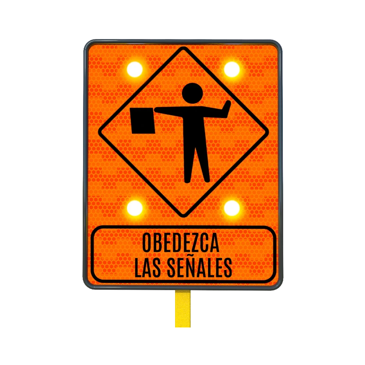 Señal de Banderero Solar 61x76 cm