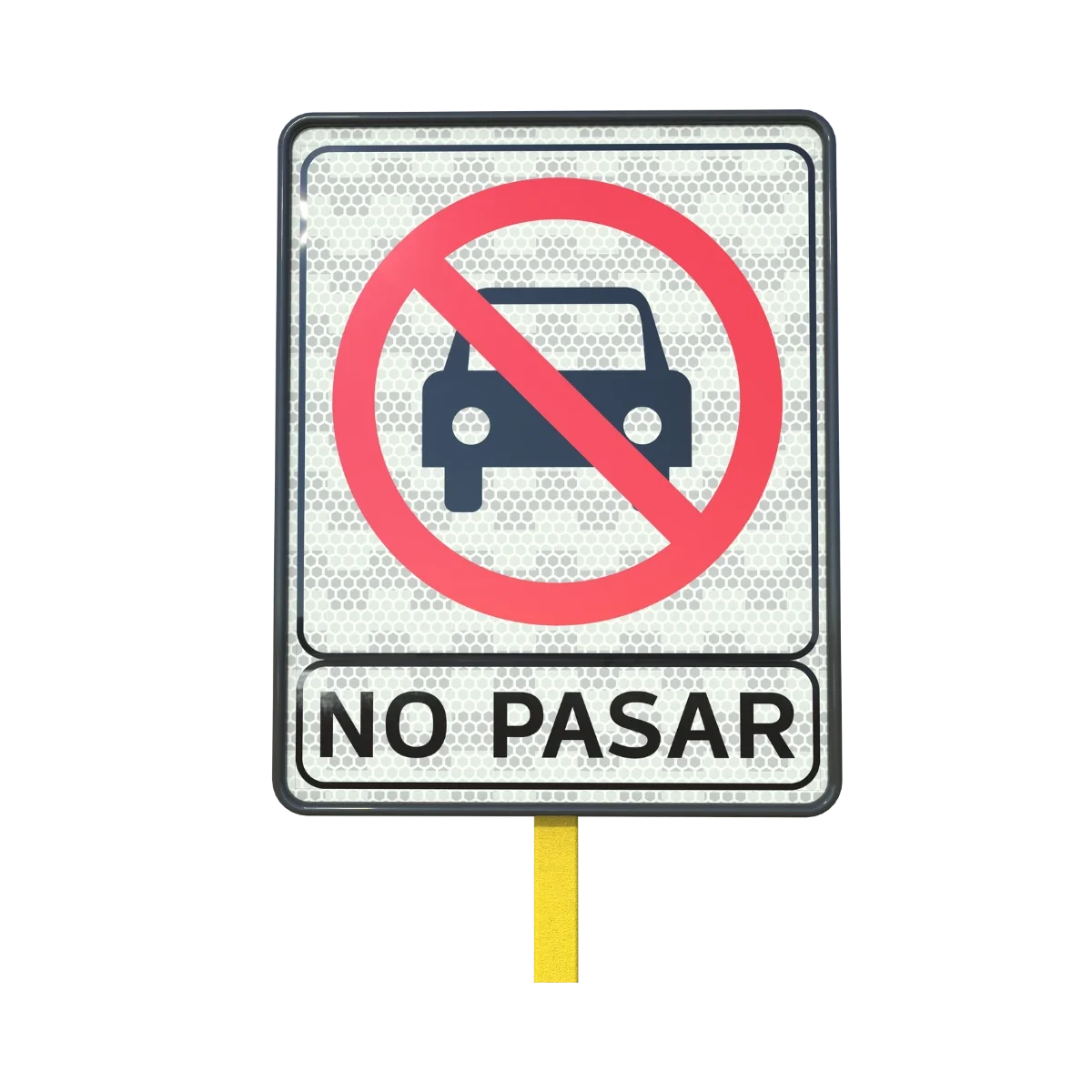 Señal de Prohibido el Paso a Vehículos