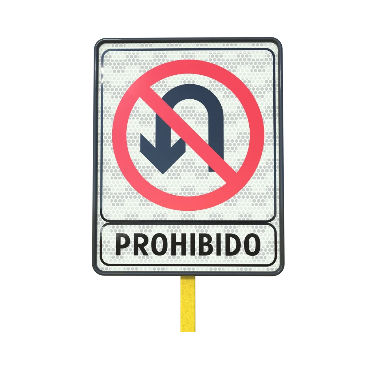 Señal Prohibido Girar en U