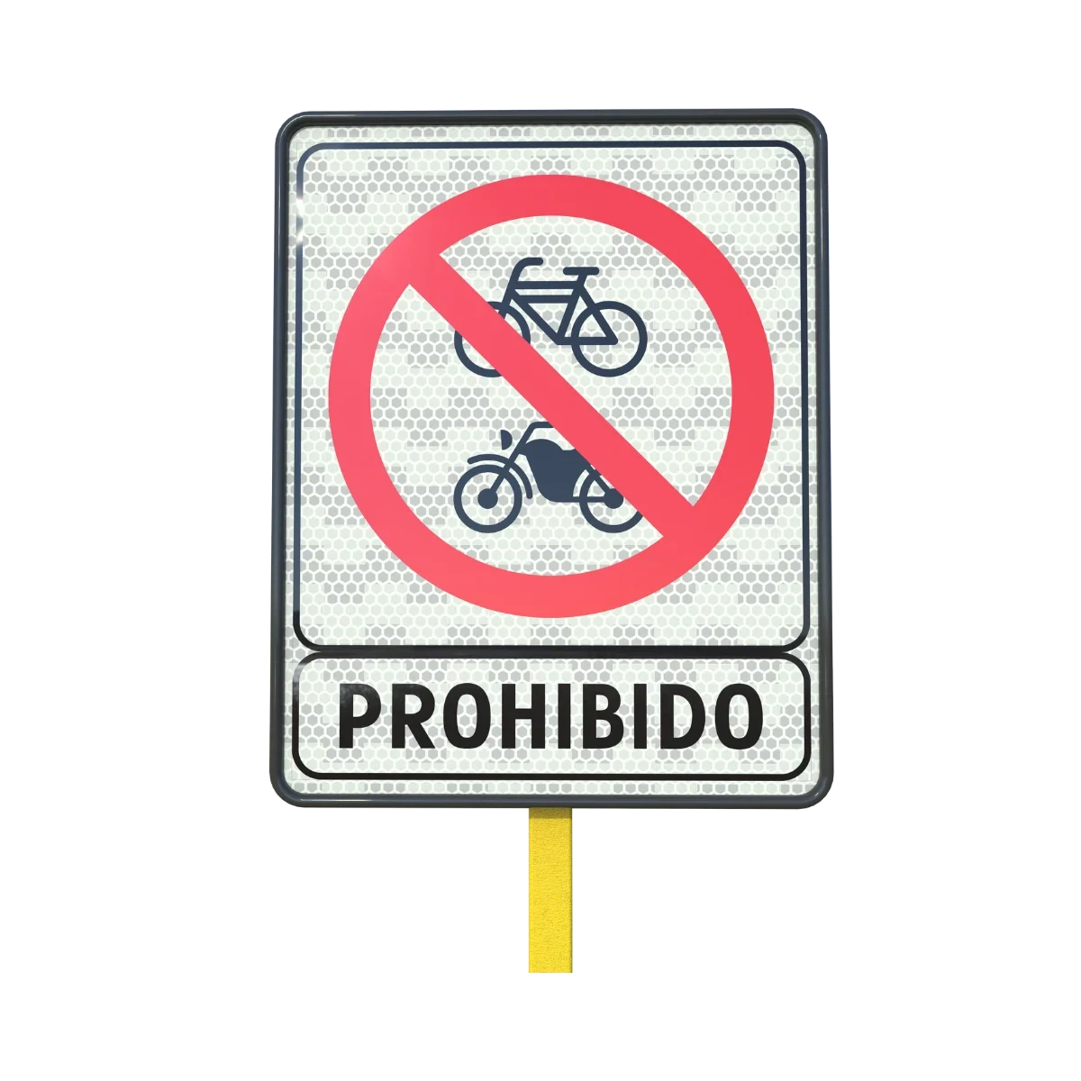 Señal prohibida la circulación de bicicletas y motocicletas